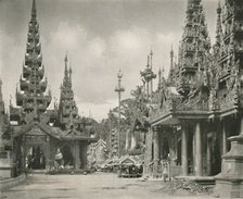 'Shrine of the Great Bell at the Shwe Dagon Pagoda, Rangoon', 1900. Creator: Unknown.