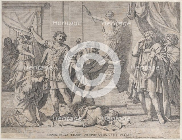 The Death of Virginia, 1630-80. Creator: Giacinto Gimignani.