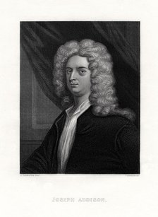 Joseph Addison, English politician and writer, 19th century.Artist: J Thurston