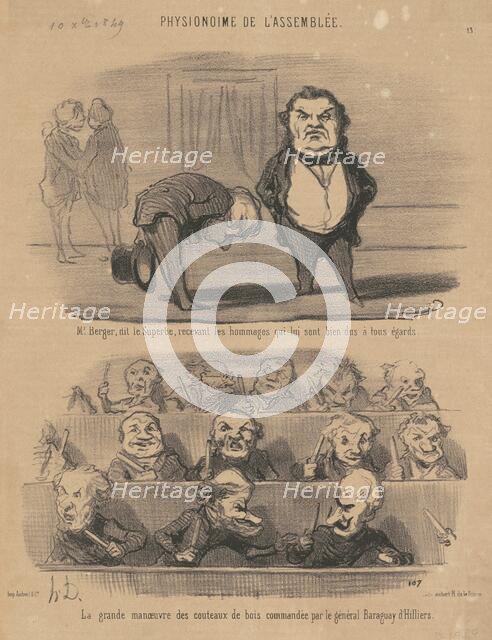 M. Berger, dit le superbe ..., 19th century. Creator: Honore Daumier.