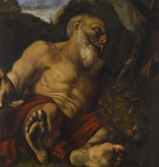 Saint Jerome in the Wilderness, c1620-1630. Creator: Angelo Caroselli.