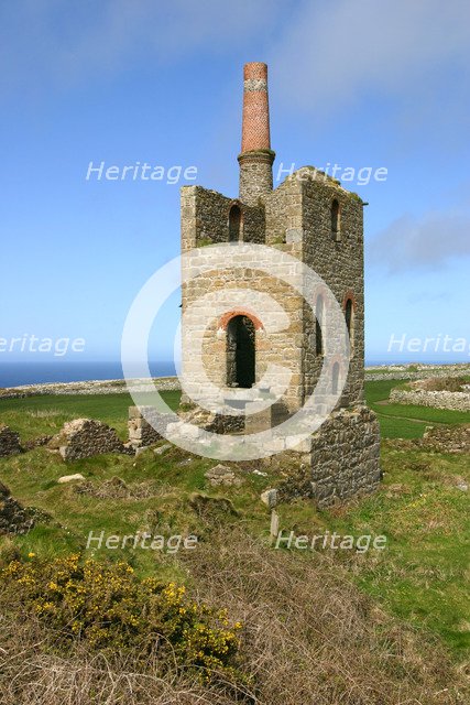 Higher Bal Mine engine house, Cornwall