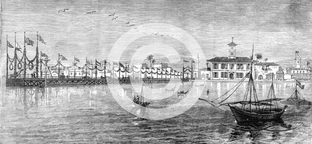 New pier and government offices, Limasol, Cyprus, 1881. Creator: Unknown.