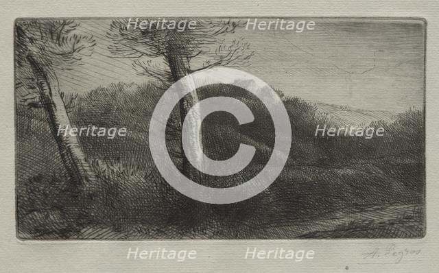 The Traveler Stretched out on the Grass, c. 1888. Creator: Alphonse Legros (French, 1837-1911).