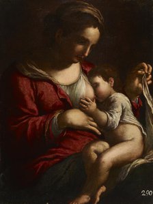 Virgin Mary Nursing, 18th century. Creator: Bartolomeo Schedoni.