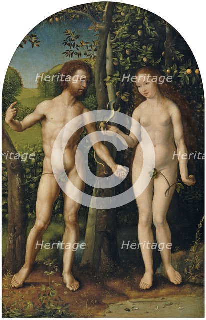 Adam and Eve. Artist: Gossaert, Jan (ca. 1478-1532)