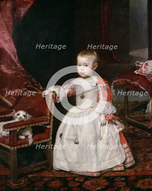 Portrait of Infante Philip Prospero, Prince of Asturias (1657-1661), 1659. Artist: Velàzquez, Diego (1599-1660)