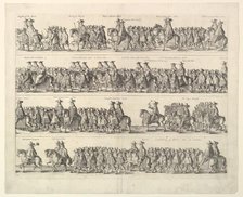 Coronation Procession of Charles II Through London, 1662. Creator: Wenceslaus Hollar.