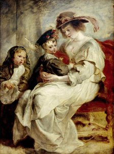 Helena Fourment with Two of Her Children, ca 1636. Creator: Rubens, Pieter Paul (1577-1640).