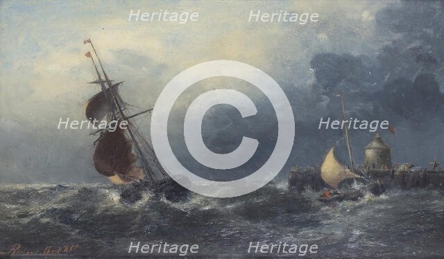 Stormy weather, 1900. Creator: Richard Short.