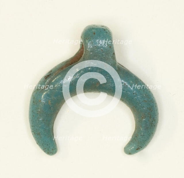 Amulet of the Lunar Crescent, Egypt, New Kingdom-Roman Period (about 16th century BCE-4th cent... Creator: Unknown.