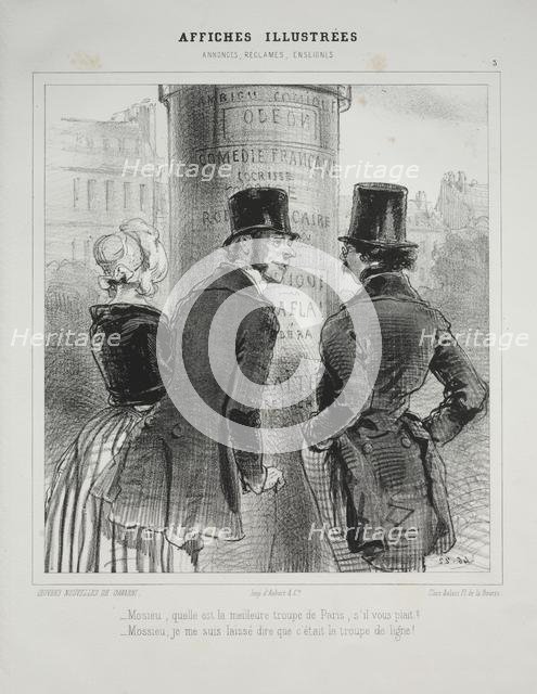 Affiches Illustrées. Creator: Paul Gavarni (French, 1804-1866).
