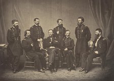 Sherman and His Generals, 1860s. Creator: George N. Barnard.