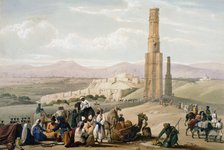 Fortress and citadel of Ghanzi, First Anglo-Afghan War, 1838-1842 (c1850).. Artist: James Atkinson