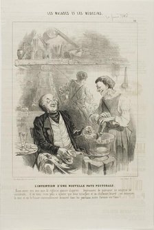 The Invention of a New Chest Elixir (plate 14), 1843. Creator: Charles Emile Jacque.