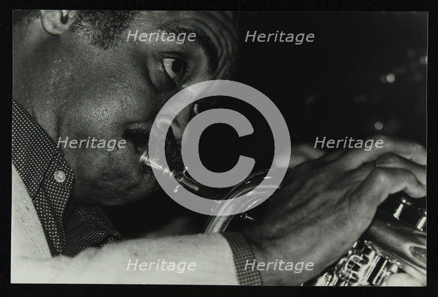 American trumpet and flugelhorn player Art Farmer at The Bell, Codicote, Hertfordshire, 1983. Artist: Denis Williams