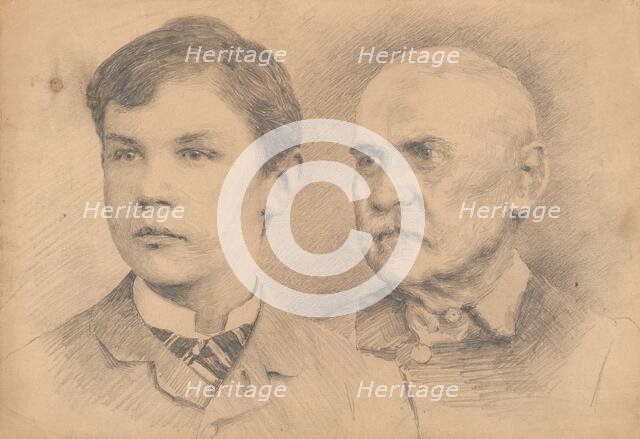 Double-portrait, around 1925. Creator: Ivan Zabota.