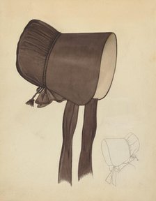 Quaker Bonnet, c. 1940. Creator: Unknown.