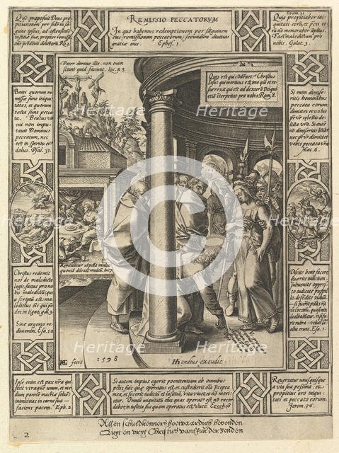 Remissio Peccatorum, from the Allegories on the Christian Creed, 1598. Creator: Hendrik Goltzius.