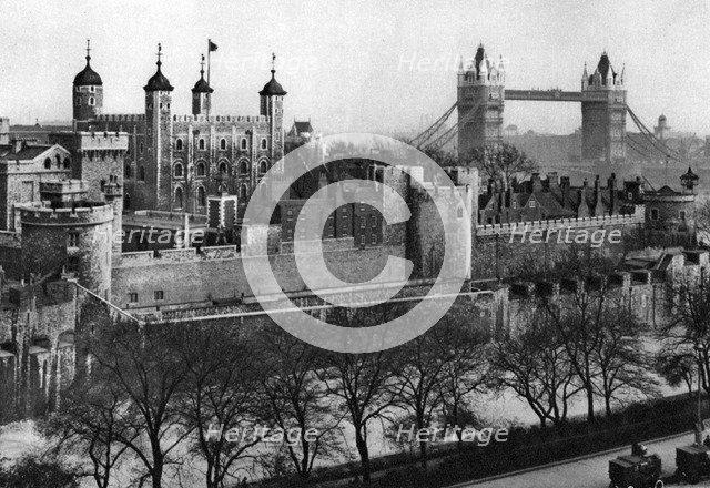 The Tower of London, 1926-1927. Artist: McLeish