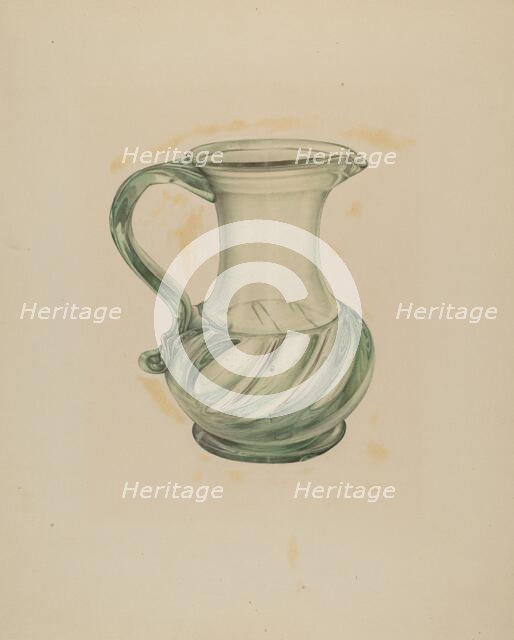 Pitcher, c. 1938. Creator: Marie Mitchell.