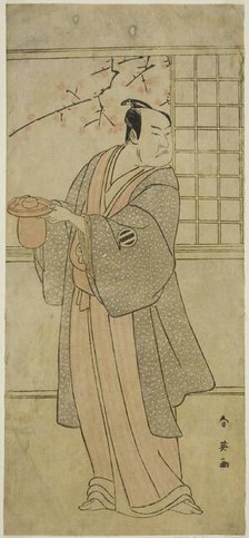 The Actor Kataoka Nizaemon VII as Yoshidaya Kizaemon in the Play Edo Sunago Kichirei..., c1795. Creator: Katsukawa Shun'ei.