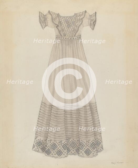 Infant's Dress, c. 1936. Creator: Mary E Humes.
