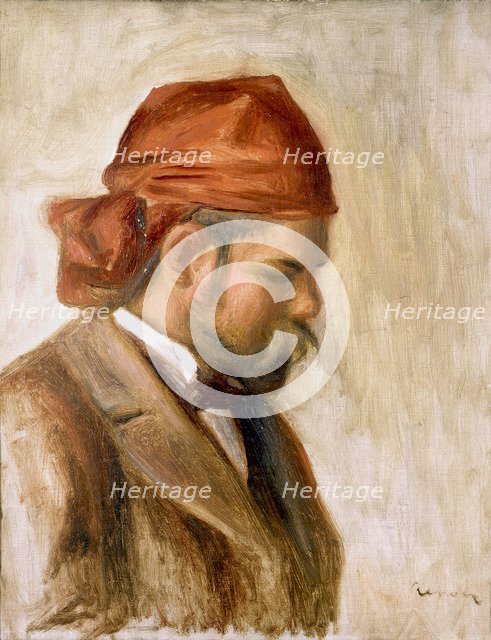 Ambroise Vollard in a Red Bandana. Artist: Renoir, Pierre Auguste (1841-1919)