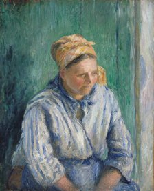Washerwoman, Study, 1880. Creator: Camille Pissarro.