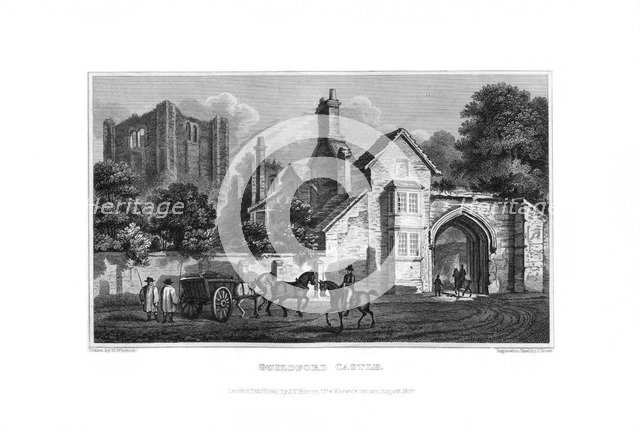 Guildford Castle, Guilford, Surrey, 1829.Artist: J Stowe