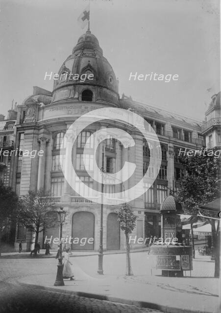 Paris, shop now a hospital, 1914. Creator: Bain News Service.