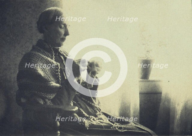 Portrait of the artists' mother, between 1890 and 1895. Creator: Frances S. Allen.