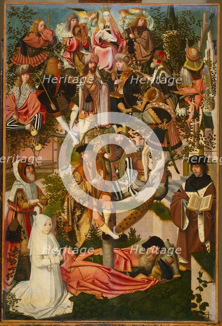 The Tree of Jesse, c. 1495. Artist: Geertgen tot Sint, Jans (ca. 1460-ca. 1490)