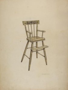 High Chair, c. 1939. Creator: Raymond Chard.