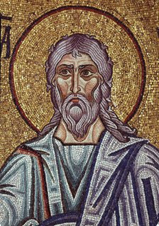 The Prophet Jeremiah (Detail of Interior Mosaics in the St. Mark's Basilica), 12th century. Artist: Byzantine Master  