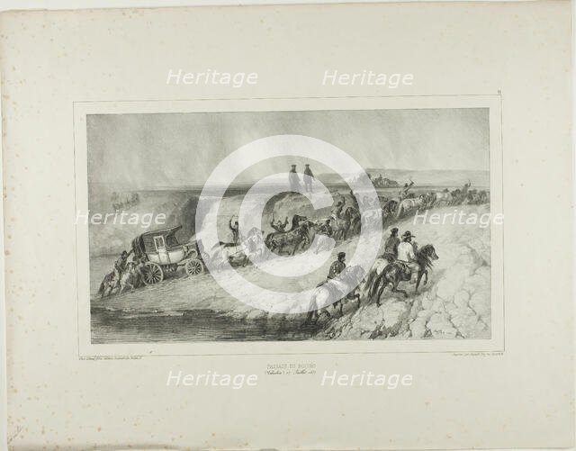 Bouzeo Passage, 1839. Creator: Auguste Raffet.