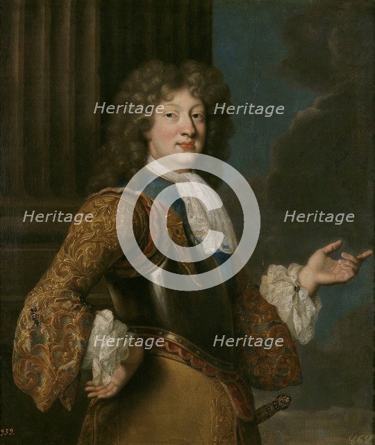Portrait of Louis, Grand Dauphin of France. Artist: Troy, François, de (1645-1730)