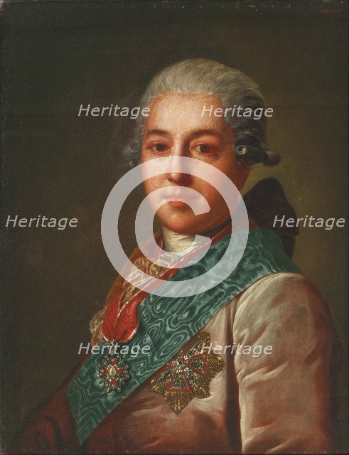 Portrait of Count Mikhail Mikhaylovich Golitsyn (1731-1806), 1774. Artist: Rokotov, Fyodor Stepanovich (1735-1808)
