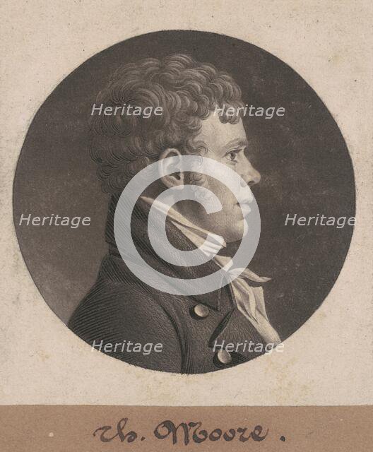 Thomas Moore, 1805. Creator: Charles Balthazar Julien Févret de Saint-Mémin.
