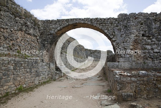 An arch and walls in Conimbriga, Portugal, 2009. Artist: Samuel Magal