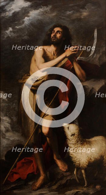 Saint John the Baptist in the Desert, 1665-1666. Creator: Murillo, Bartolomé Estebàn (1617-1682).