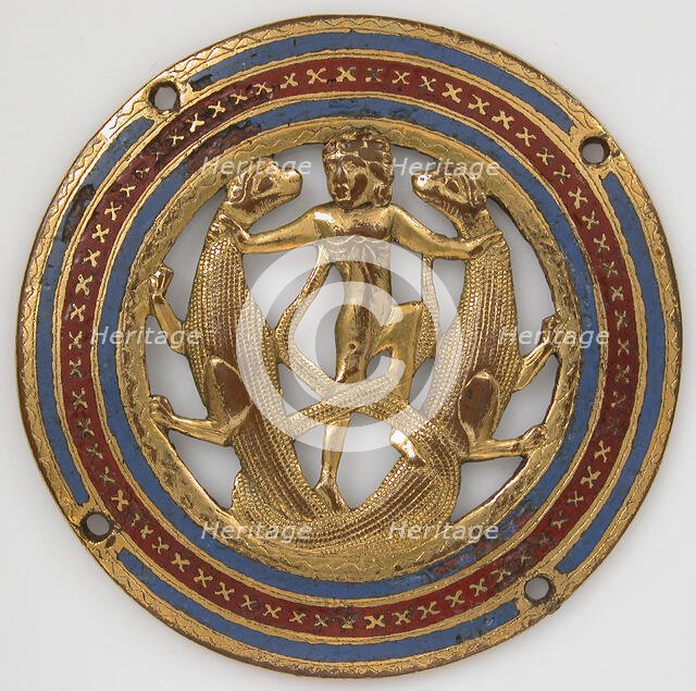 Medallion from a Coffret, French, ca. 1210. Creator: Unknown.