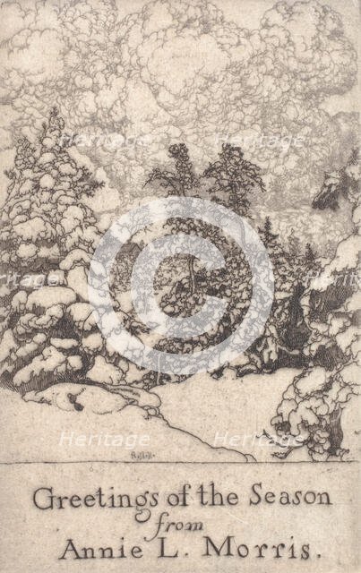 Greetings of the Season, Annie L. Morris, c1900-1925. Creator: Ernest Haskell.