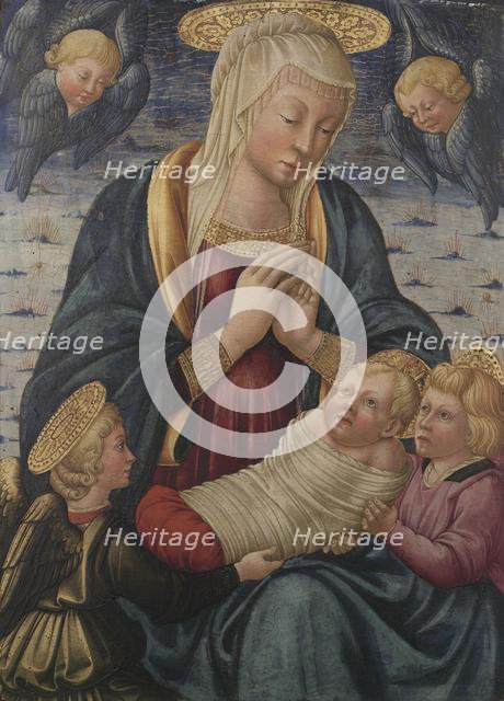 Virgin and Child with Angels, after 1460. Creator: Neri de Bicci (Italian, 1419-1491).