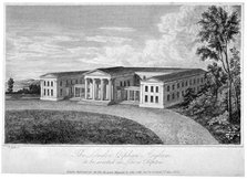 View of the London Orphan Asylum, Clapton, Hackney, London, 1823. Artist: R Baker