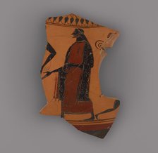 Attic Black-Figure Neck Amphora Fragment, about 530 BC. Creator: The Affecter.