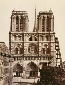 Notre-Dame (façade), 1860s. Creator: Edouard Baldus.