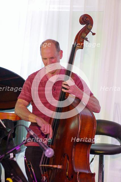 Tom Hill, Watermill Jazz Club, Dorking, Surrey, 25 June 2019. Creator: Brian O'Connor.