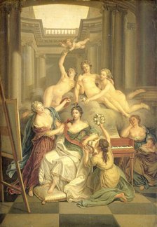 Frederika Sophia Wilhelmina of Prussia (1751-1820), 1760-1790. Creator: Benjamin Samuel Bolomey.