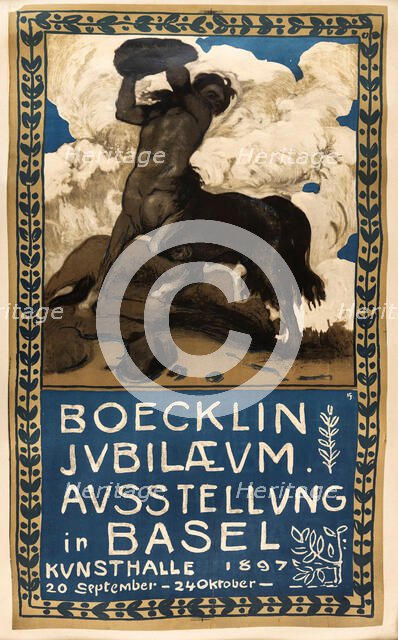 Boecklin Anniversary Exhibition in Basel, 1897. Creator: Sandreuter, Hans (1850-1901).